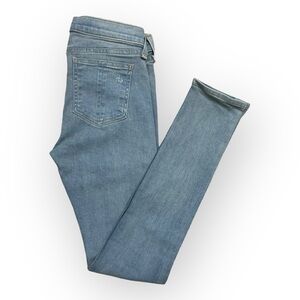rag & bone Womens Jeans Denim Legging 25×27 Capri Faded Light blue  Stretch